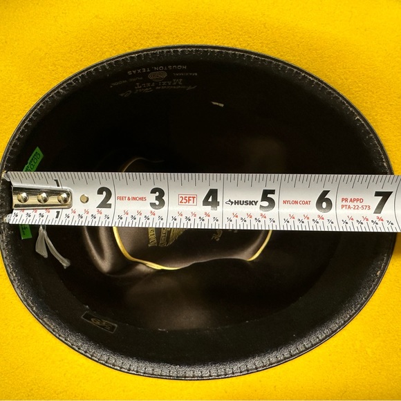 Yellow American Hat Co. Western Cowboy Hat 6 1/2 - Picture 12 of 13